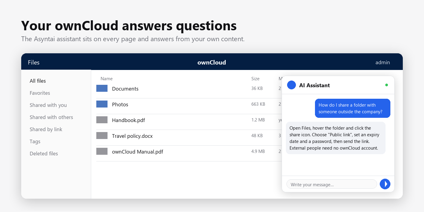 Asyntai AI Chatbot screenshot 1