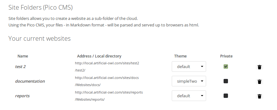 Pico CMS screenshot 1