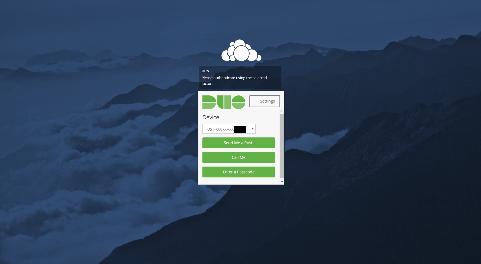 Duo Two-Factor Provider screenshot 1
