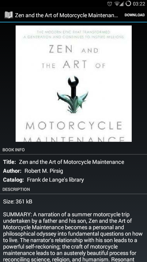 OPDS catalog screenshot 1