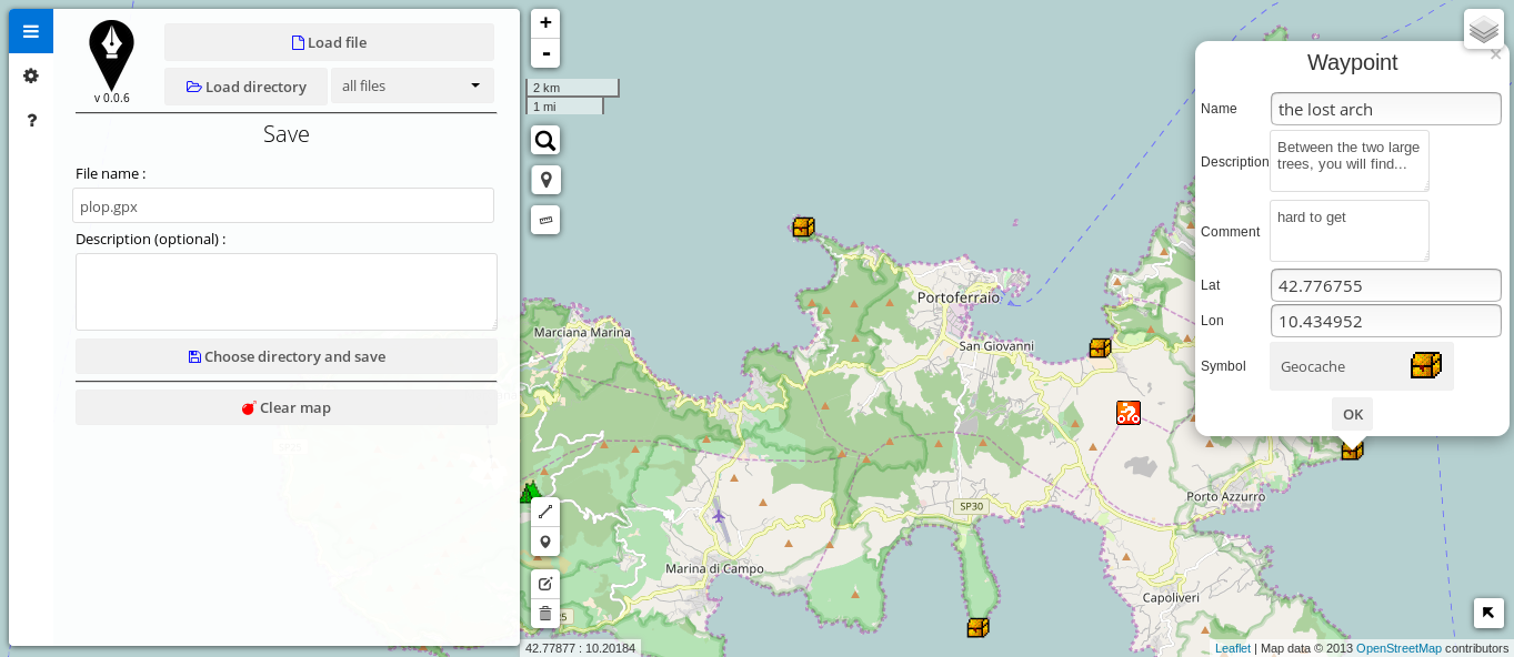 GpxEdit screenshot 1