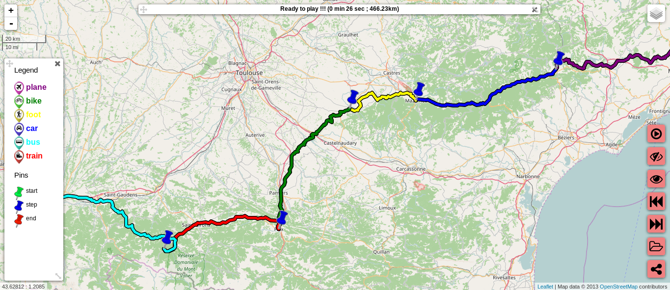GpxMotion screenshot 1