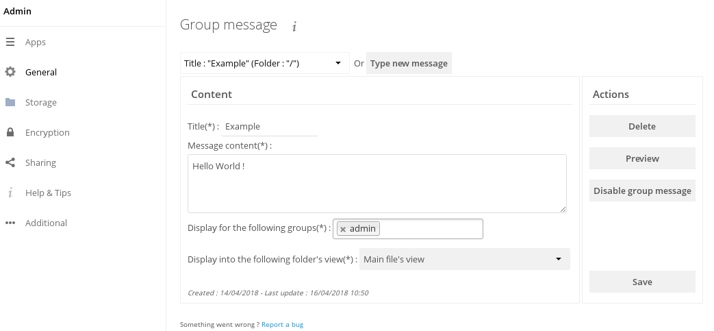 Group Alert screenshot 1