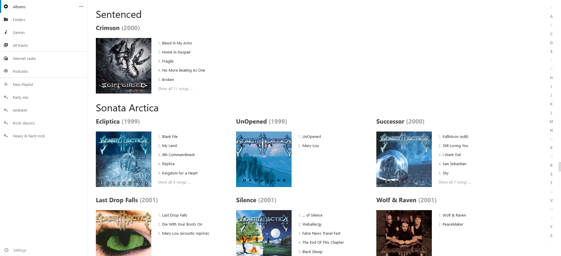 Music screenshot 2