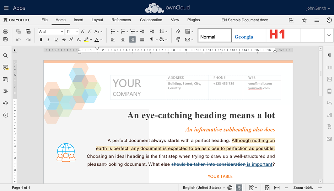ONLYOFFICE screenshot 1