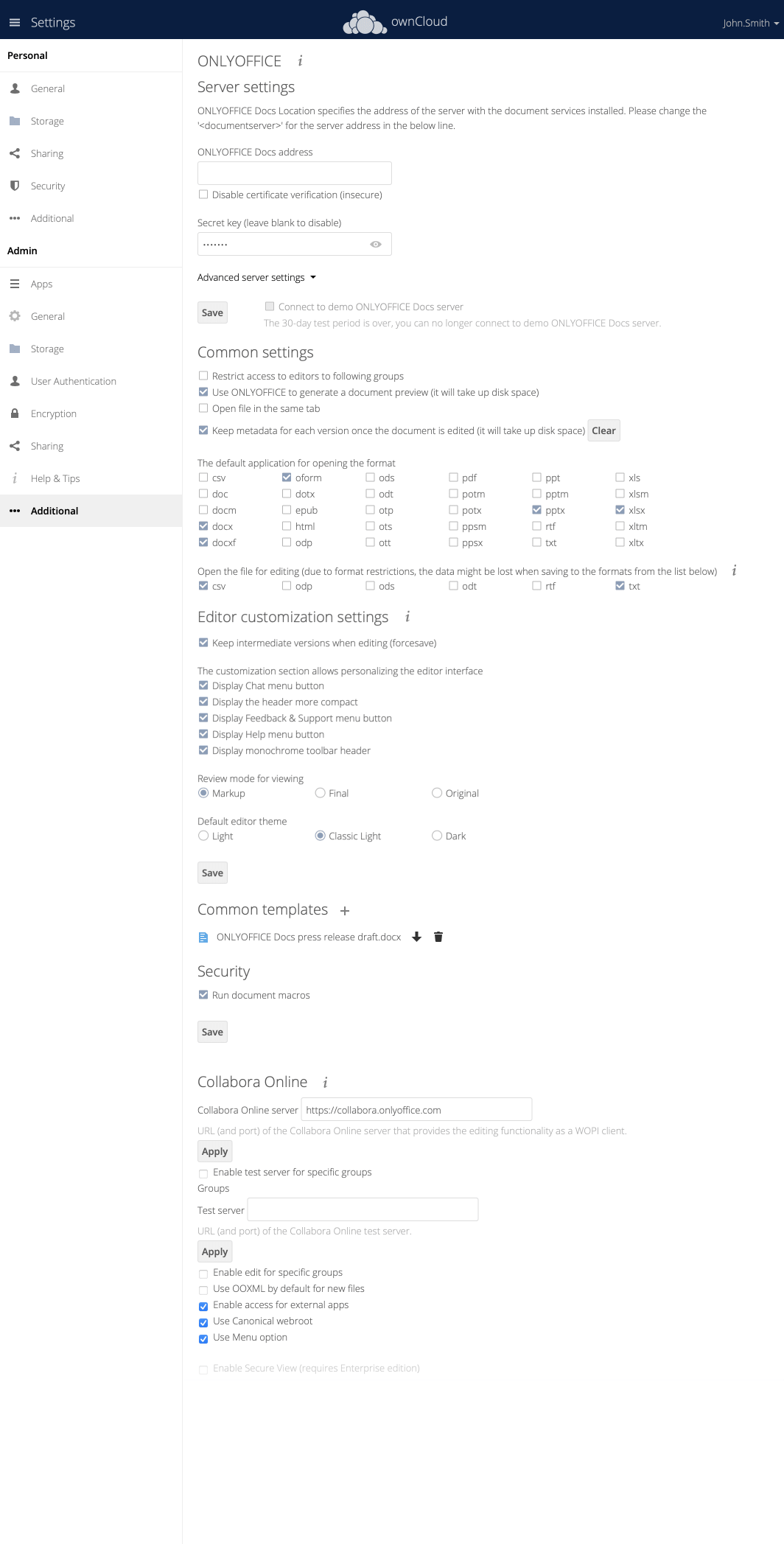 ONLYOFFICE screenshot 2