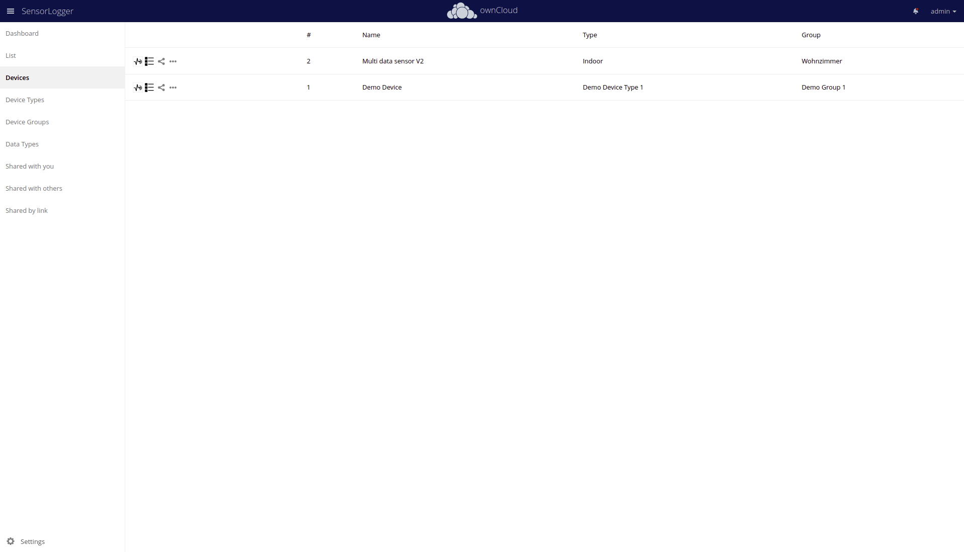 Sensorlogger screenshot 3